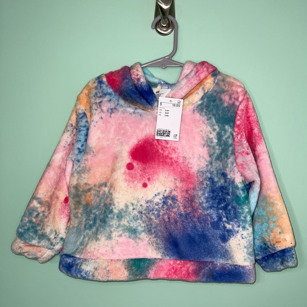 H&M New with tags Tye Dye Hoodie 3/4